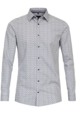 Venti Modern Fit Hemd blau, Print von Venti