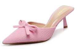 VenusCelia Damen-Sandalen mit Pumpabsatz, Sommerzeit, Pink, 43 EU von VenusCelia