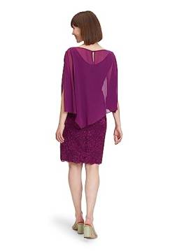 Vera Mont Damen Cocktailkleid mit Spitze, Real Purple, 52 von Vera Mont