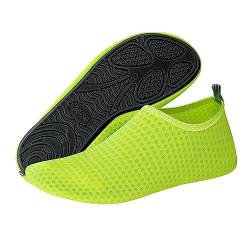 Vertvie Aquaschuhe Wasserschuhe Schwimmschuhe Badeschuhe Strandschuhe für Damen Herren Schnell Trocknend Aqua Schuhe Surfschuhe Outdoor Barfussschuhe Fitness Yogaschuhe(32/33 EU,#1-Fluo Grün) von Vertvie