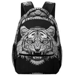 VesFy Cooler Tiger Rucksack Tier Ranzen Büchertaschen Buchtasche Rucksäcke Für Grundschule Mittelschule Gymnasium One Size von VesFy