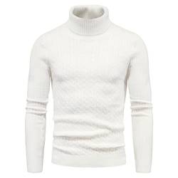 Vesone Strickpullover Herren - Leichter Pullover mit Rollkragen,Lässiger Strickpullover Rollkragenpullover für Herren von Vesone