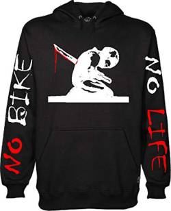 Generico Mit Kapuze Sweatshirt, NO Bike NO Life kein Fahrrad Keine Life, 159, Von S XXXL(XXL, Schwarz) von Vestipassioni