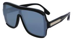 Victoria Beckham Damen VB673S 003 Gläser SONNENBRILLEN Acetat Schwarz Silber Maske Normal Normal von Victoria Beckham