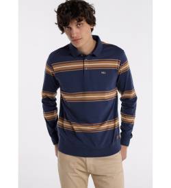 Victorio & Lucchino, V&L für Herren. 4470379 Langarm-Poloshirt 131670 Marine (M), Lässig, Baumwolle von Victorio & Lucchino, V&L