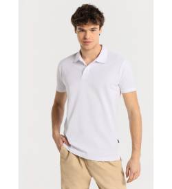 Victorio & Lucchino, V&L für Herren. 630067030 Kurzärmeliges Basic-Poloshirt mit weißen Knöpfen (S), Lässig, Baumwolle, Kurzarm von Victorio & Lucchino, V&L