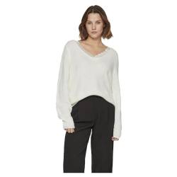 Vilou Rev V-Neck L/S Lace Knit Top -Noos von Vila