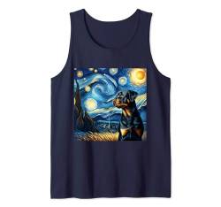 Rottweiler Sternennachthemd Vincent Van Gogh Art Hund Tank Top von Vincent Van Gogh Gifts and Famous Art Shirts