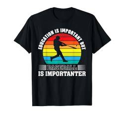 Baseball Is Importanter Baseballspieler Lustiger Baseball T-Shirt von Vintage Baseball T-Shirts & Gifts