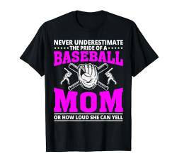 Baseball Mama Baseball Spieler Lustig Baseball Damen T-Shirt von Vintage Baseball T-Shirts & Gifts