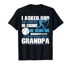 Baseball Opa Baseball Spieler Lustig Baseball T-Shirt von Vintage Baseball T-Shirts & Gifts