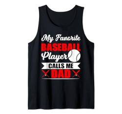 Baseballspieler Sohn Tochter Papa Lustiger Baseball Tank Top von Vintage Baseball T-Shirts & Gifts