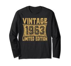 Vintage 1963 Limited Edition Classic 1963 Men Women Birthday Langarmshirt von Vintage Birthday Classic Year Retro Idea Apparel