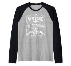 Vintage 2005 Classic Birthday 2005 Limited Edition Men Women Raglan von Vintage Birthday Classic Year Retro Idea Apparel