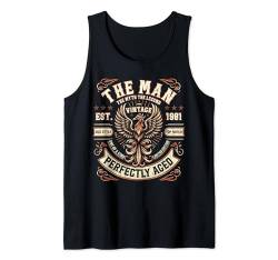 Geburtstagsgeschenke für Männer und Frauen 1981 43. Geburtstag Tank Top von Vintage Birthday Gifts For Men And Women Funny