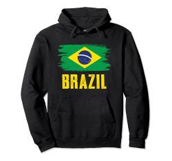 Brasilien T-Shirt für Damen und Herren, brasilianische Flagge, Brasilien Pullover Hoodie von Vintage Brazilian Flag Brazil Shirt