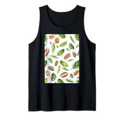 Vintage Muster Art Pekannüsse Tank Top von Vintage Foods Pattern Arts (Pecan)