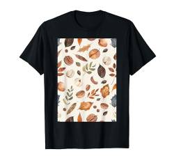 Muster Kunst Walnuss Vintage T-Shirt von Vintage Foods Pattern Arts (Walnut)