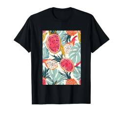 Niedliches Vintage-Muster Kunst Drachenfrucht T-Shirt von Vintage Fruit Pattern Arts (Dragon Fruit)