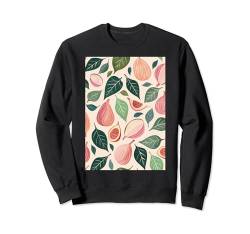 Vintage Muster Kunst Feigenfrucht Sweatshirt von Vintage Fruit Pattern Arts (Fig)