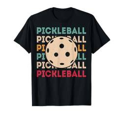 Pickleball Player Vintage Retro Paddel und Ball Pickleball T-Shirt von Vintage Funny Pickleball Gifts