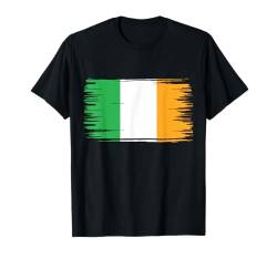 T-Shirt mit irischer Flagge, Vintage-Stil, hergestellt in Irland, Geschenk für Herren T-Shirt von Vintage Ireland Irish Flag Green St. Patrick's Day