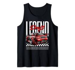 Cool Retro Vintage Japanisches JDM Tokyo Japan Drift Race Car Tank Top von Vintage Japanese JDM Drift Race Car Graphic