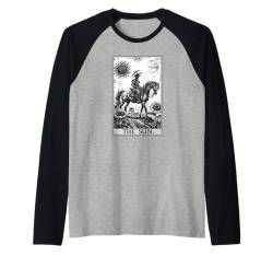 Tarotkarten Tarotkarte 19 The Sun Die Sonne Raglan von Vintage Tarot Karte Männer Frauen Tarotkarten Shop