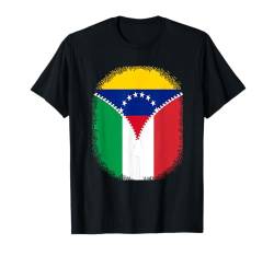 Venezuela Italien Zipper - Venezolanisches Italienisch T-Shirt von Vintage Venezuela Retro Style Store