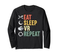 Lustiges VR-Gamer-Konsolen-Headset für Virtual-Reality-Sportler Langarmshirt von Virtual Reality Gaming VR Gaming Kids Boys Tee