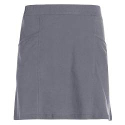 Vishes - Alternative Bekleidung - Kurzer Damen Basic-Rock Mini-Rock Baumwoll-Rock Einfarbig Schlicht grau 40-42 von Vishes