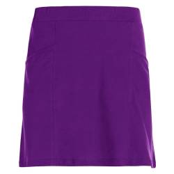 Vishes - Alternative Bekleidung - Kurzer Damen Basic-Rock Mini-Rock Baumwoll-Rock Einfarbig Schlicht violett 36-38 von Vishes