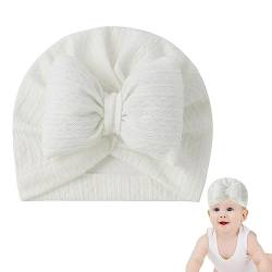 Visiblurry Turban-Kopftücher für Babys und Mädchen,Schleifen-Knoten-Kinderzimmer-Turban | Weiche und Dehnbare Neugeborenen-Mütze, Krankenhaus-Babymütze, Kinder-Kopftuch, Kindergarten-Turban für Babys von Visiblurry