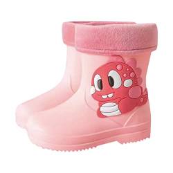 Gummistiefel Kinder Leicht Gefüttert Regenschuhe Kinder Baby Regenstiefel Kinder Gefütterte Gummistiefel Mädchen Gummistiefel Jungen Gelb 23 Rain Boots Kids Geschenk Boot Für Kinder Watt Schuhe von Viunychn