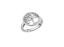 Fingerring VIVANCE "925/- Sterling Silber rhodiniert Lebensbaum" Gr. 54, weiß, Fingerringe, Damen, 054 (17,2), Silber 925 (Sterlingsilber) von Vivance