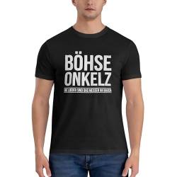 Vivoofchic Bose Onkelz T Shirt Herren, Hip Hop Style, Vergöttert II. Männer Tshirt, Schwarz von Vivoofchic