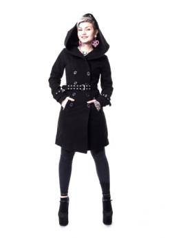 Vixxsin Decay Coat Frauen Wintermantel schwarz 4XL 80% Polyester, 20% Viskose Rockwear von Vixxsin