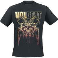 Volbeat T-Shirt - Bleeding Crown Skull - M bis 5XL - für Männer - Größe XXL - schwarz  - EMP exklusives Merchandise! von Volbeat