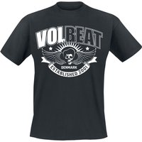 Volbeat T-Shirt - Skullwing Ribbon - S bis 5XL - für Männer - Größe 5XL - schwarz  - EMP exklusives Merchandise! von Volbeat