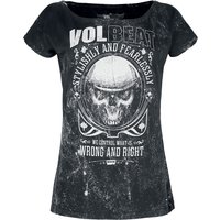 Volbeat T-Shirt - Wrong and Right - S bis 4XL - für Damen - Größe 4XL - charcoal  - EMP exklusives Merchandise! von Volbeat