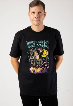 Volcom - Fa Max Sherman 2 Black - T-Shirt - Schwarz - L - 100% Baumwolle,Jersey von Volcom