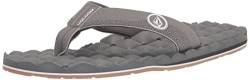 Volcom Herren Recliner Sandal Flip Flop, Hellgrau-neu, 49.5 EU von Volcom