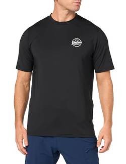 Volcom Herren Stone Stamp LSF 50+, kurzärmelig, lockere Passform Rash-Guard-Shirt, Schwarz, XS von Volcom