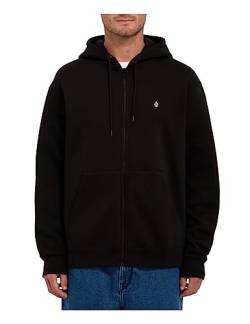 Volcom Herren Zip Hoodie Single Stone Zip, Größe:XXL, Farben:Black von Volcom