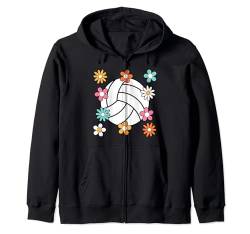 Volleyball Groovy Volleyballspieler Damen Mädchen Kinder Kapuzenjacke von Volleyball Bekleidung Damen Herren Mädchen Jungen