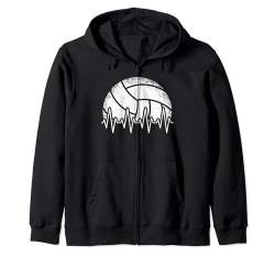 Volleyball Herzschlag Volleyballspieler Damen Herren Kinder Kapuzenjacke von Volleyball Bekleidung Damen Herren Mädchen Jungen