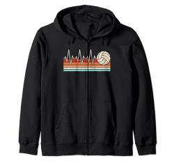 Volleyball Herzschlag Volleyballspieler Damen Herren Kinder Kapuzenjacke von Volleyball Bekleidung Damen Herren Mädchen Jungen