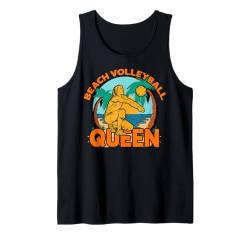 Beachvolleyball Queen Summer Lustiges Zitat Tank Top von Volleyball Funny Saying Design Ideas