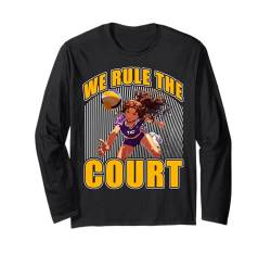 We rule the court Volleyball Summer Lustiges Zitat Langarmshirt von Volleyball Funny Saying Design Ideas