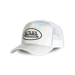 Von Dutch Kappe für Damen & Herren, Trucker Cap mit Hologram-Effekt, weiß, Einheitsgröße von Von Dutch